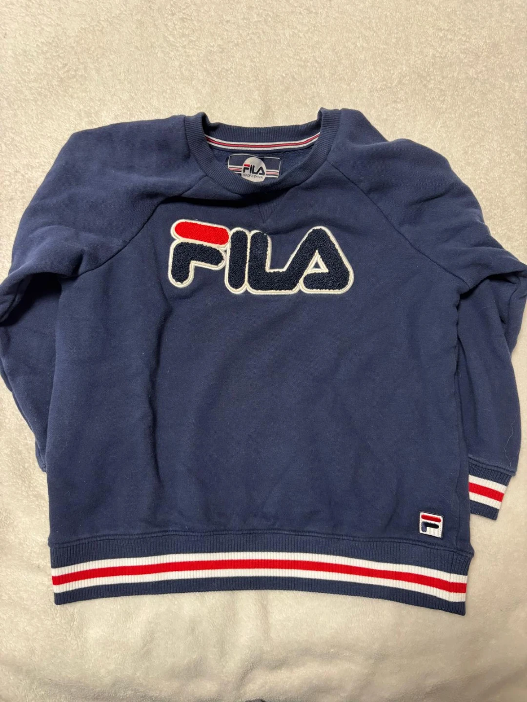 🏈FILA Navy Blue Crewneck Sweatshirt