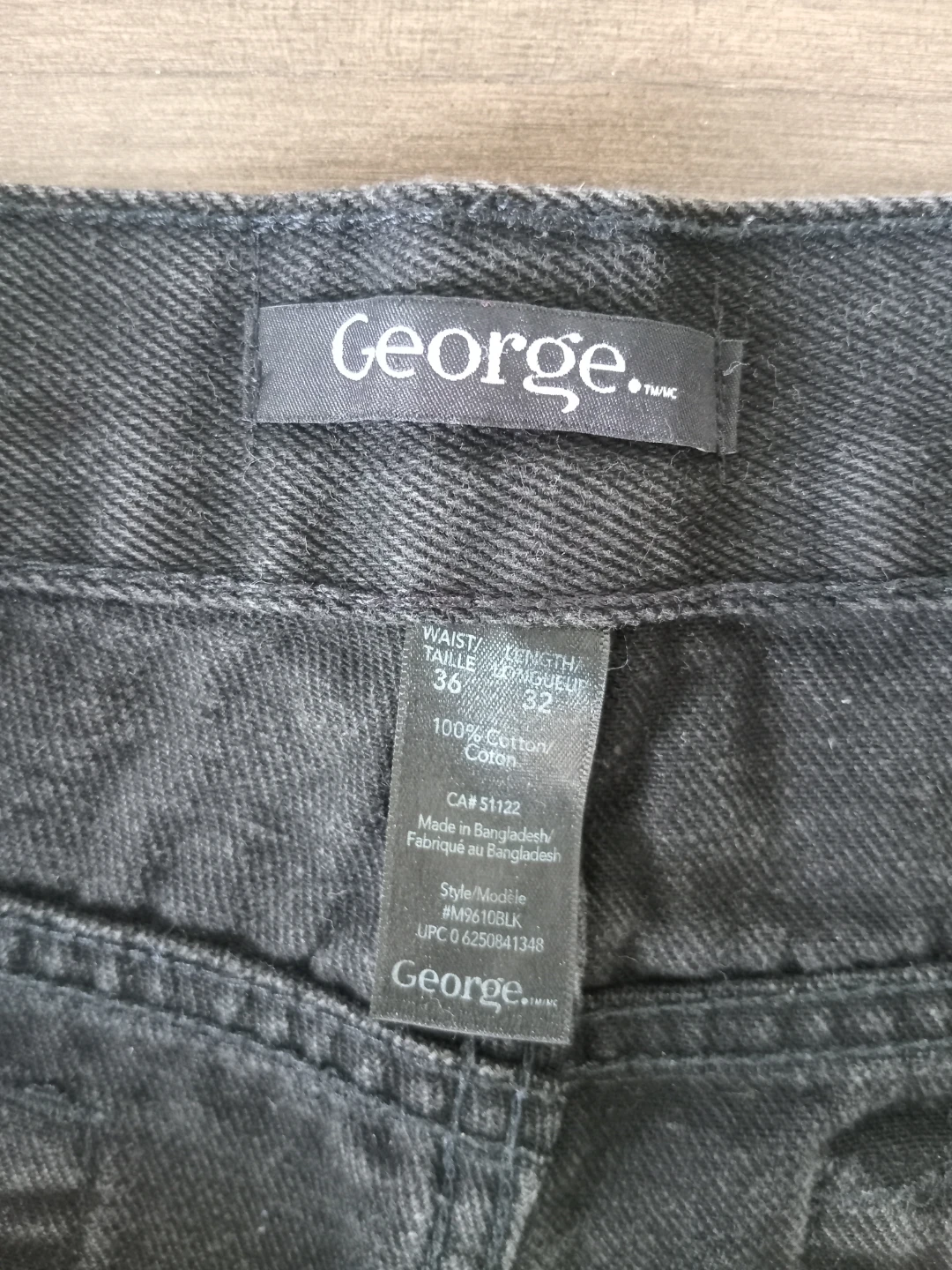George Black Jeans Size 36x32 - photo 2