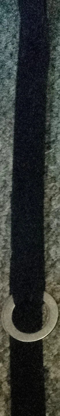 Black Belt fabric with metal grommet