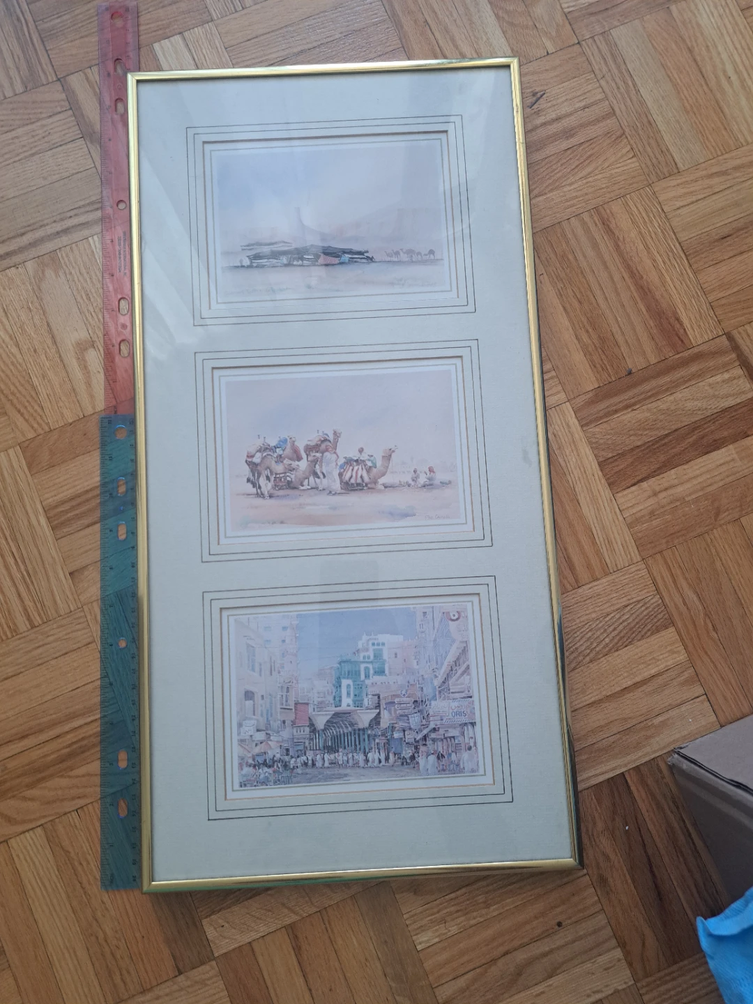 Expensive Triple Framed Watercolour Art Print Set - photo 3