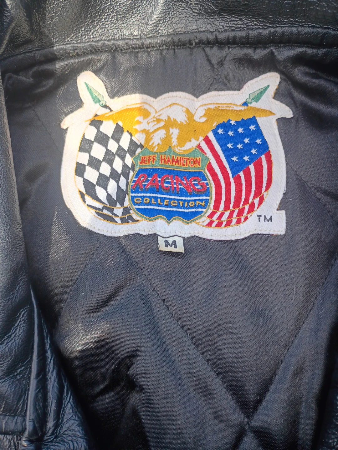 Jeff Hamilton Budweiser NASCAR Leather Jacket - photo 3