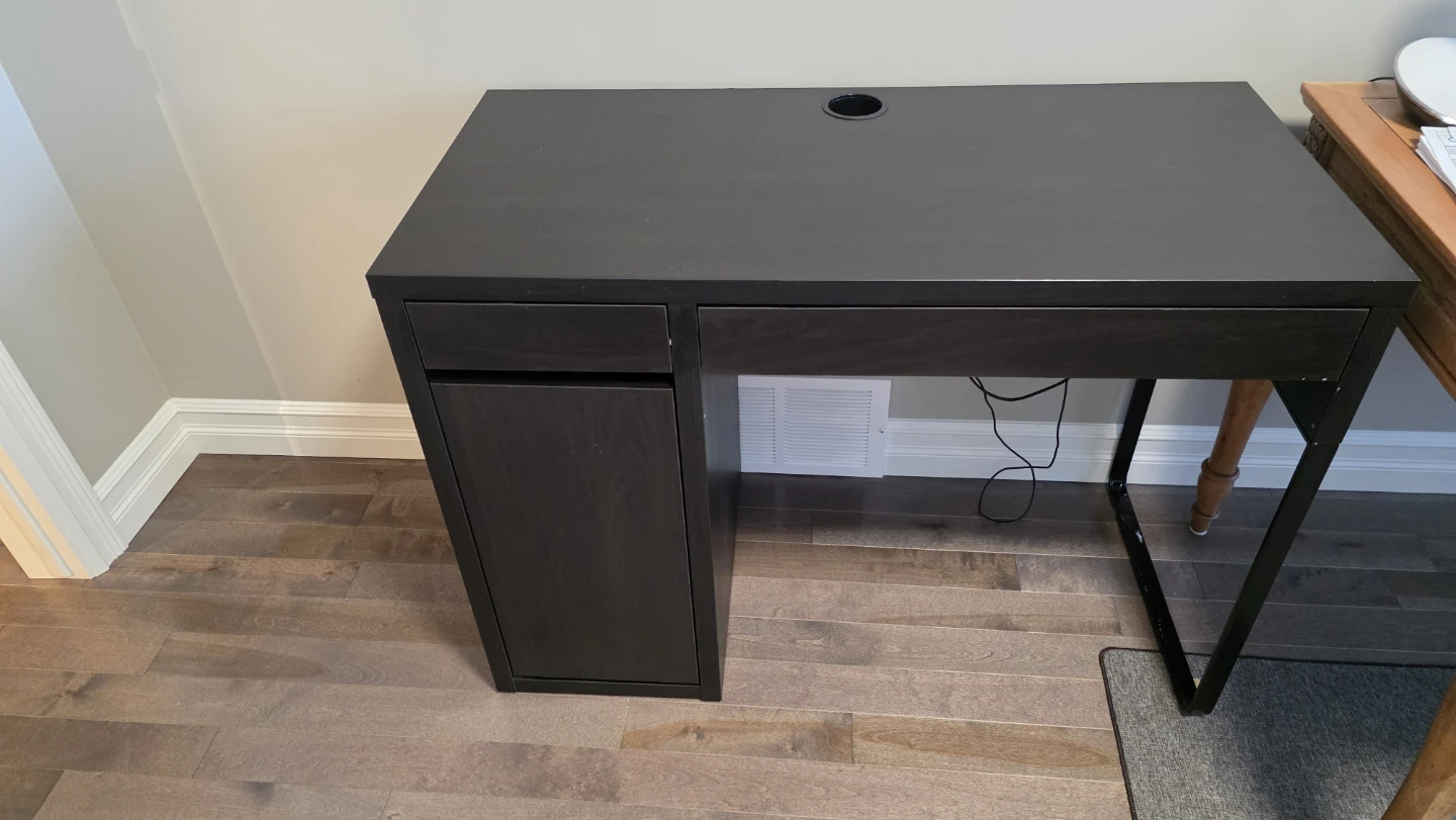 IKEA MICKE Desk, Black-Brown - photo 2