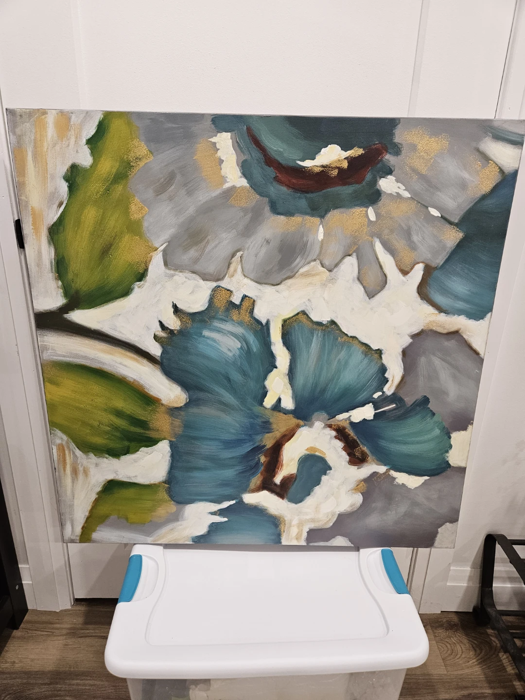 Abstract Floral Canvas Wall Art