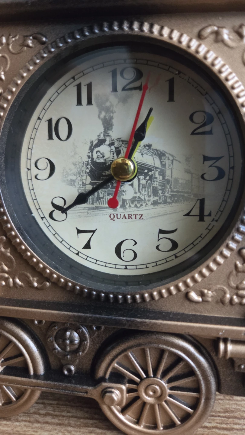 Vintage Train Alarm Clock – Bronze Finish *new - photo 2