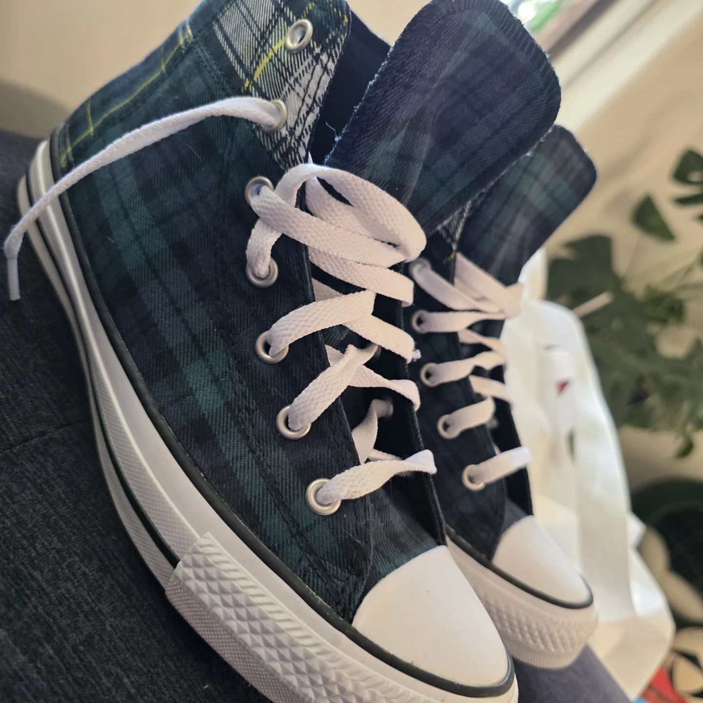 Converse Chuck Taylor All Star High Top Plaid Sneakers - photo 3