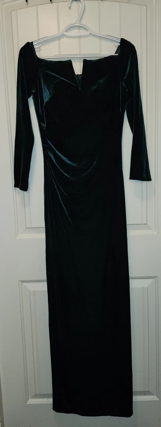 Xscape Off-The-Shoulder Velvet Maxi Dress - photo 5