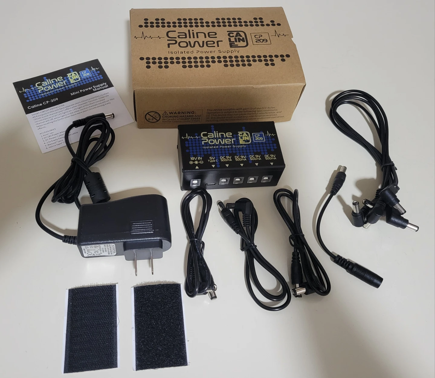 Caline Guitar Pedal Power Supply,9V 500ma / 4 ports