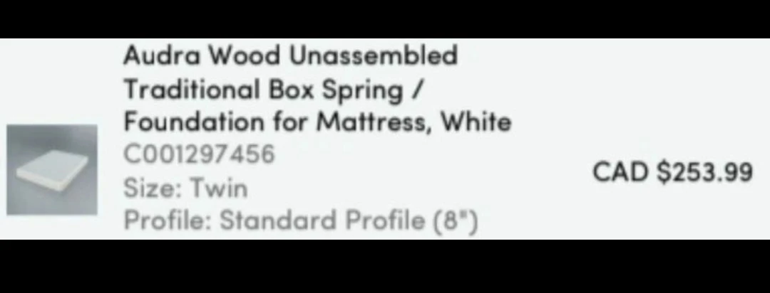 Wayfair: TWIN BED WOOD BOX SPRING. - photo 4