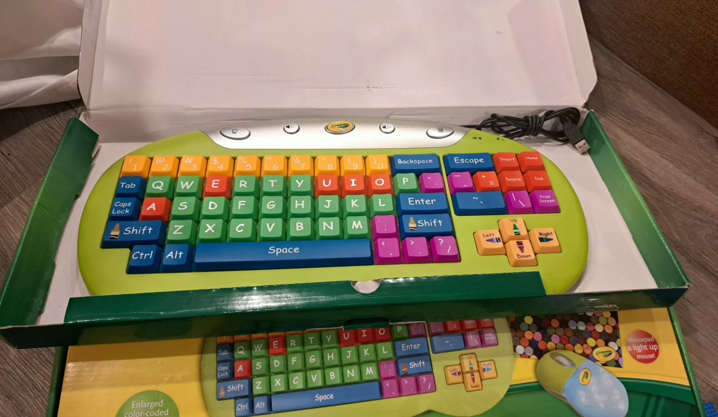 🖍🖍 Crayola Kids Keyboard + Mouse + Mousepad - photo 3