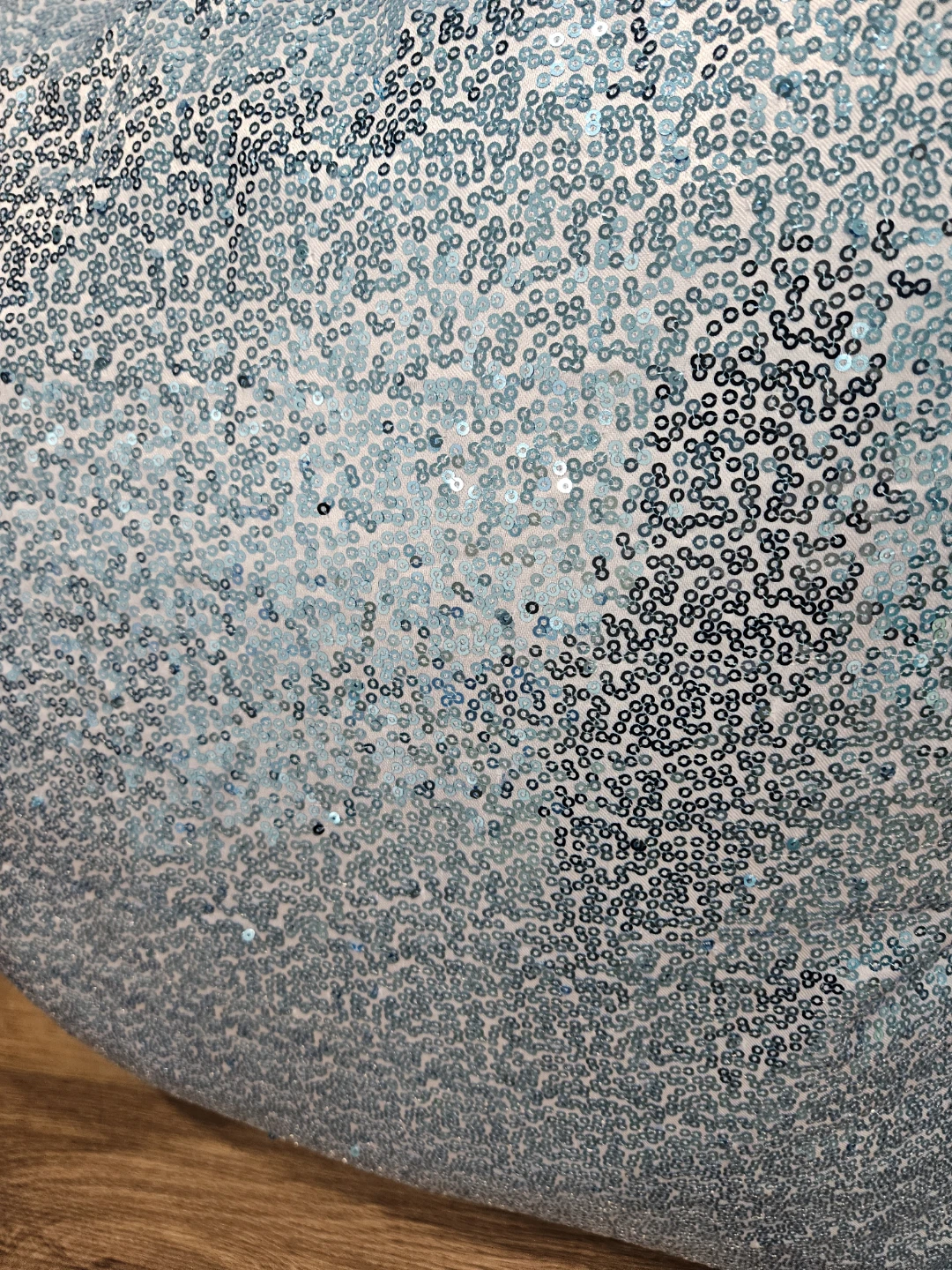 Two Blue Sequin Decorative Pillows - photo 2