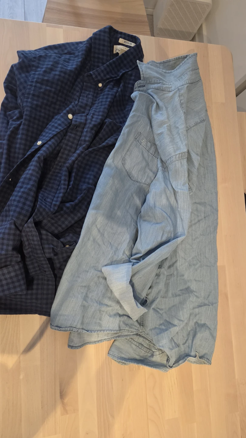 Two Men's Long-Sleeve Shirts