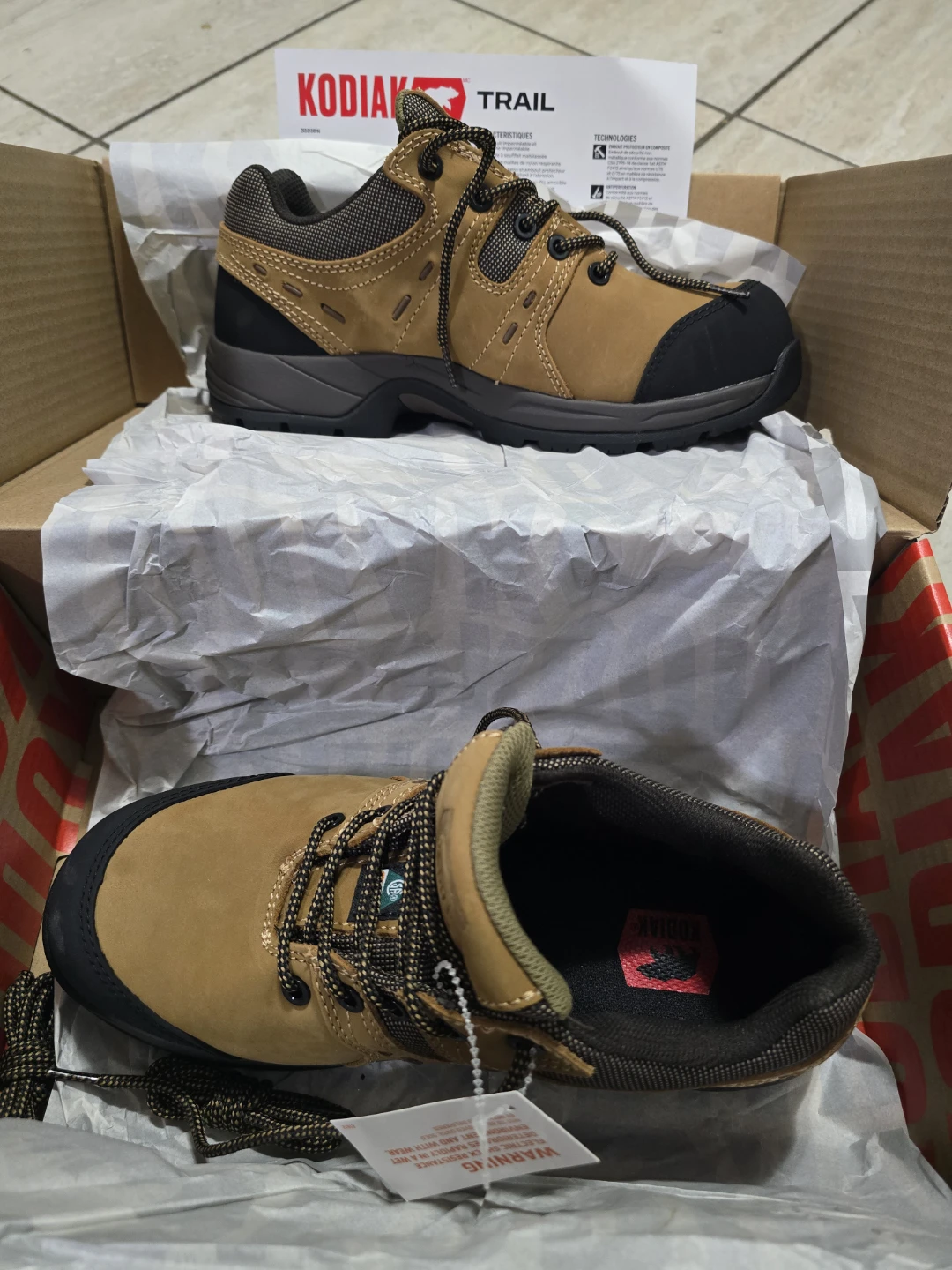 Kodiak Trail Safety Shoes Brown US 9 - photo 2