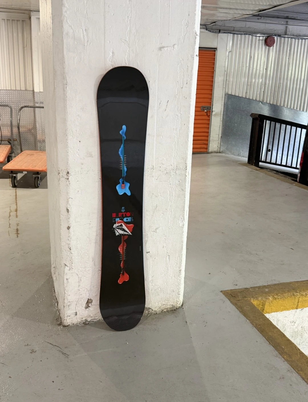 Burton Process Camber Snowboard 157cm - High-End Red/Orange Base