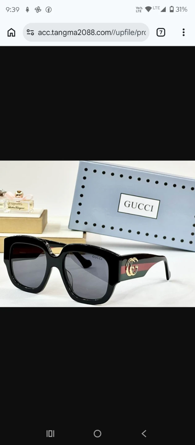 Gucci Square Sunglasses women's