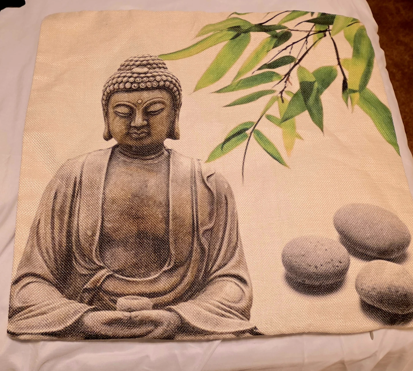 Buddha Print Cushion Cover