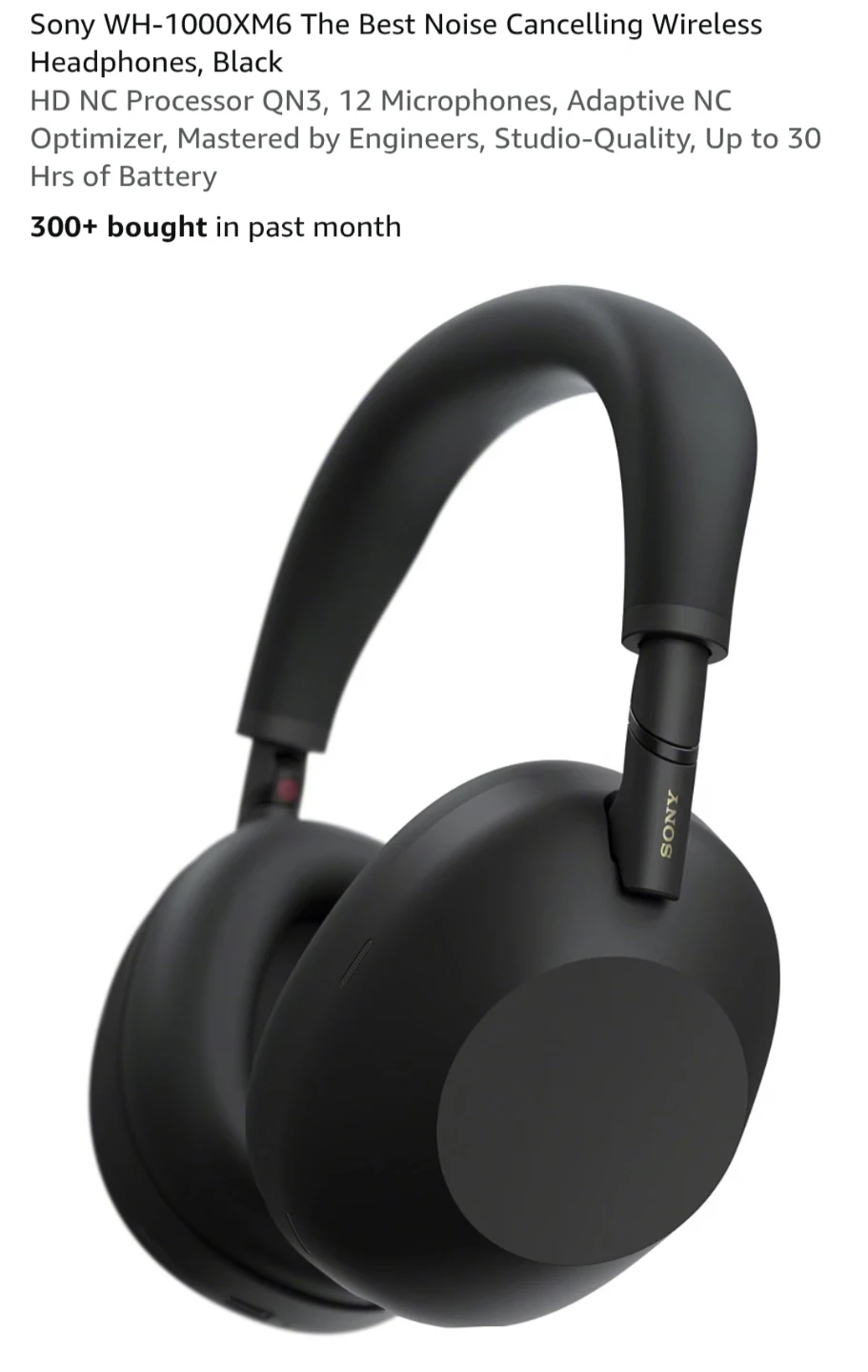 Sony WH-1000XM6 Noise Cancelling Headphones