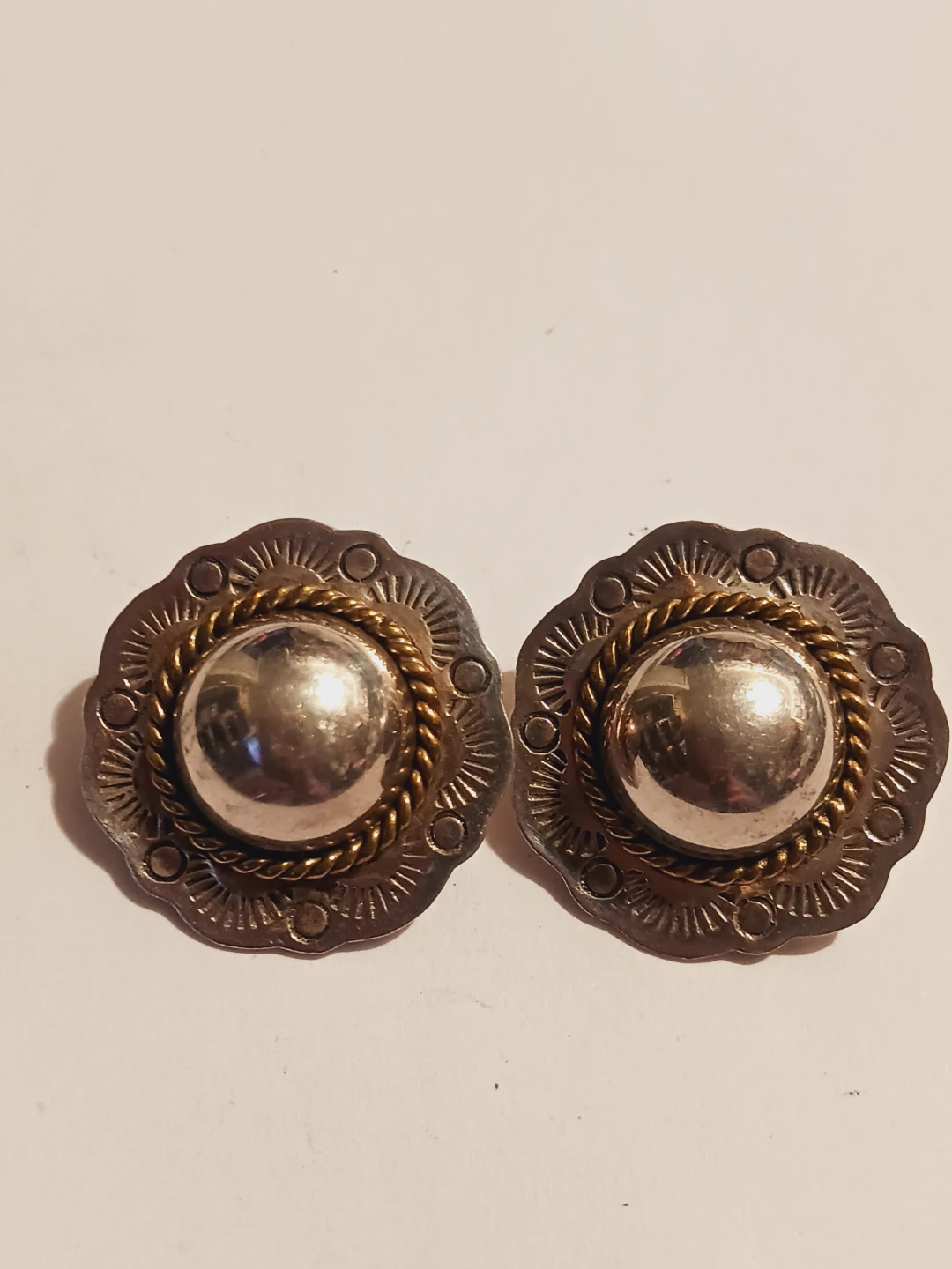 Taxco Mexico 925 Sterling Silver Clip-On Earrings