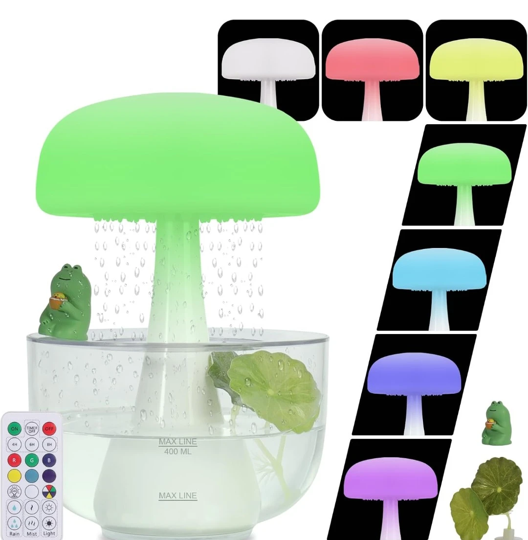 Mushroom-Shaped Rain Cloud Humidifier
