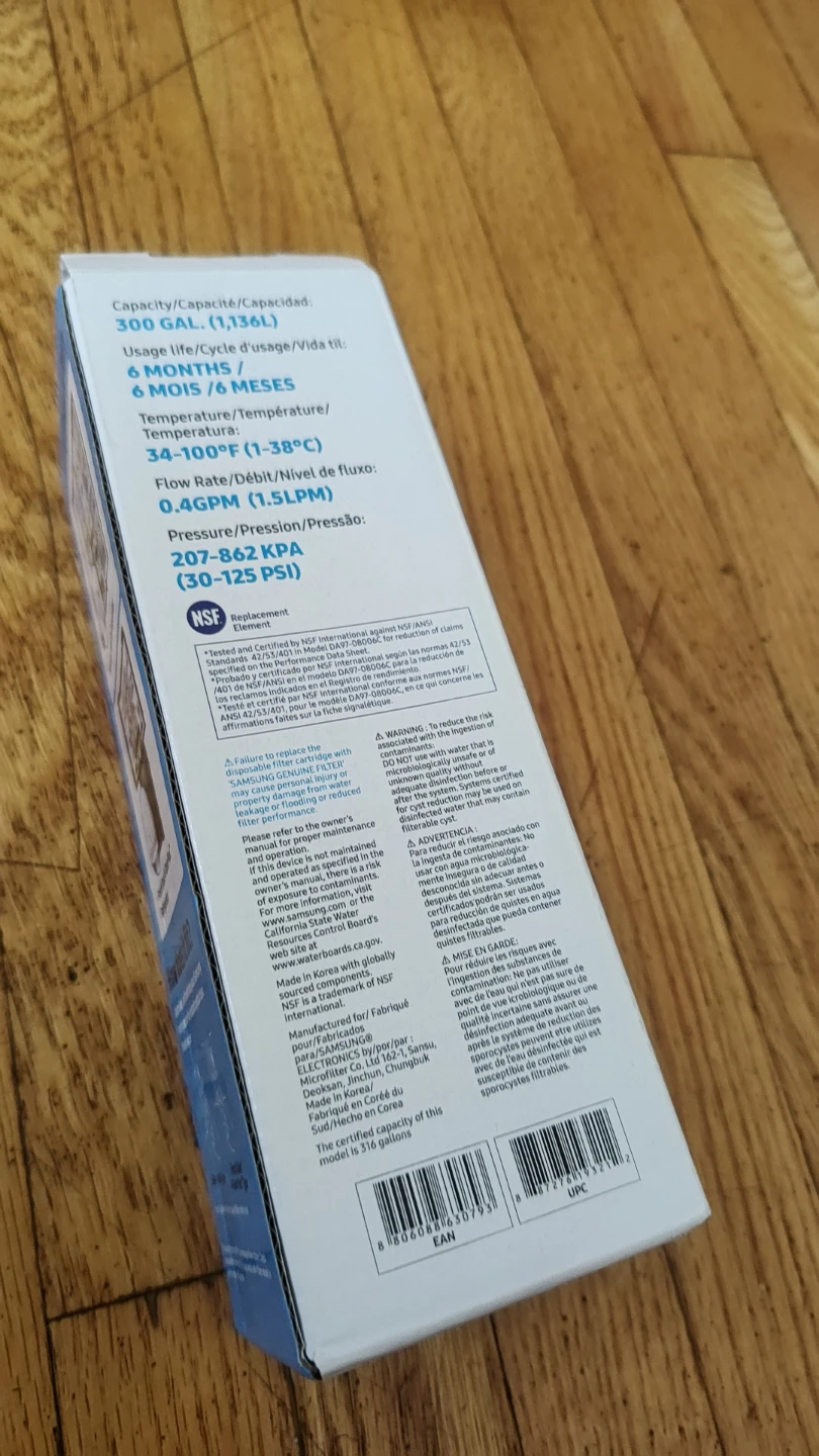 Samsung Refrigerator Water Filter HAF-CIN/EXP New Sealed - photo 3