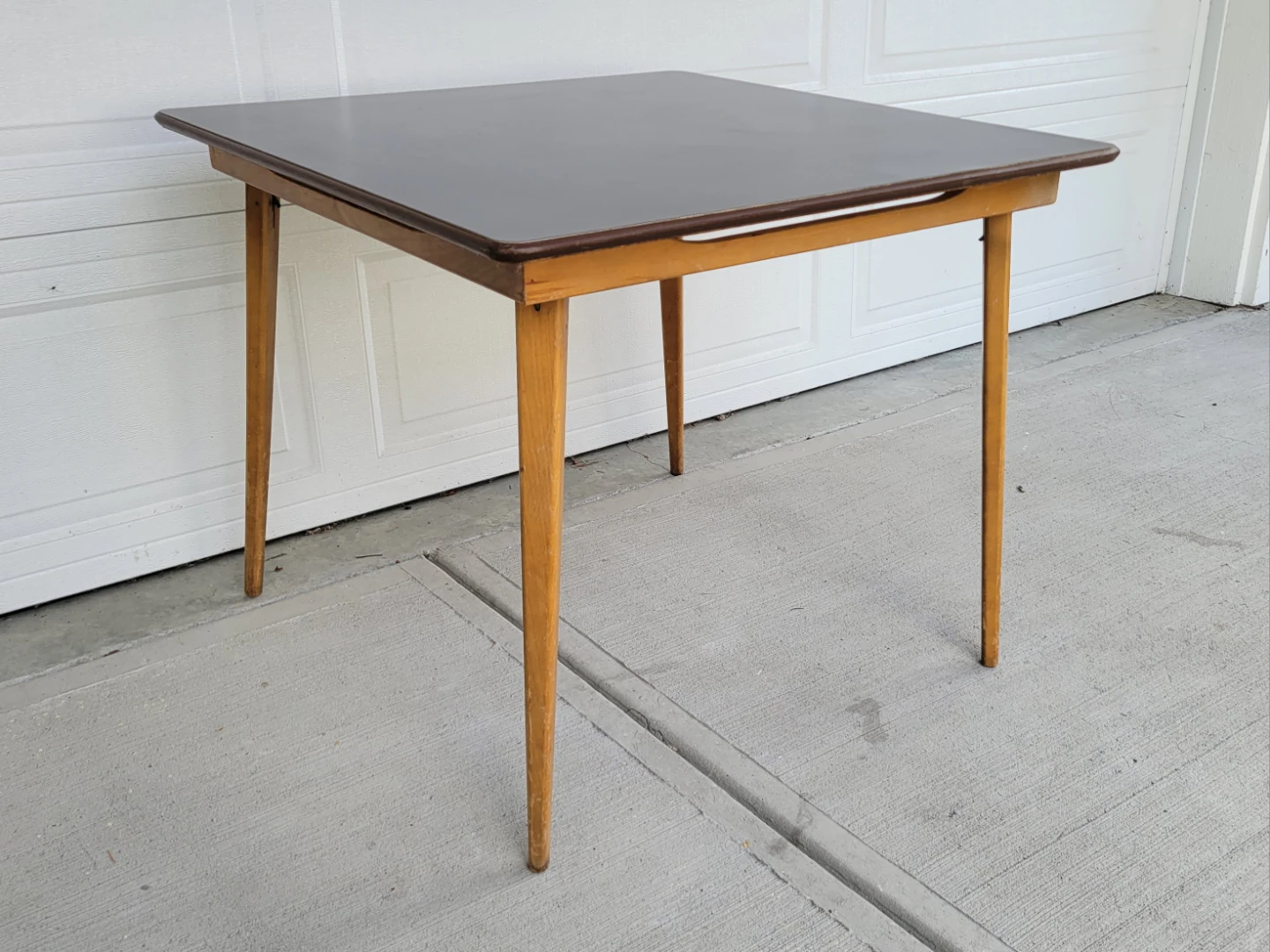 Vintage Mid-Century Modern Square Dining Table / Card Table - photo 3