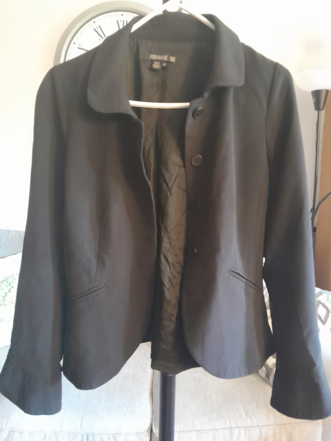 Femme Black Blazer- 42