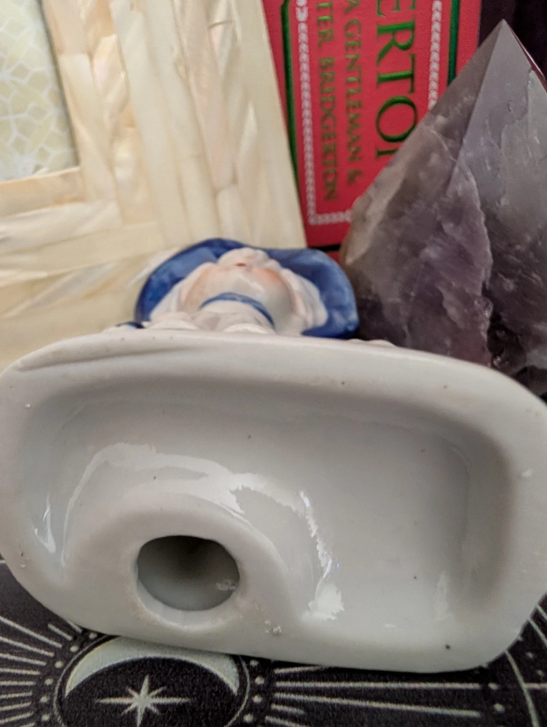Vintage Ceramic Girl and Cat Figurine - photo 3