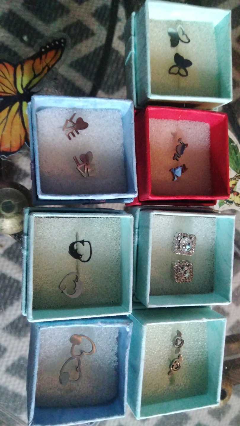 Assorted Stainless Steele Stud Earrings