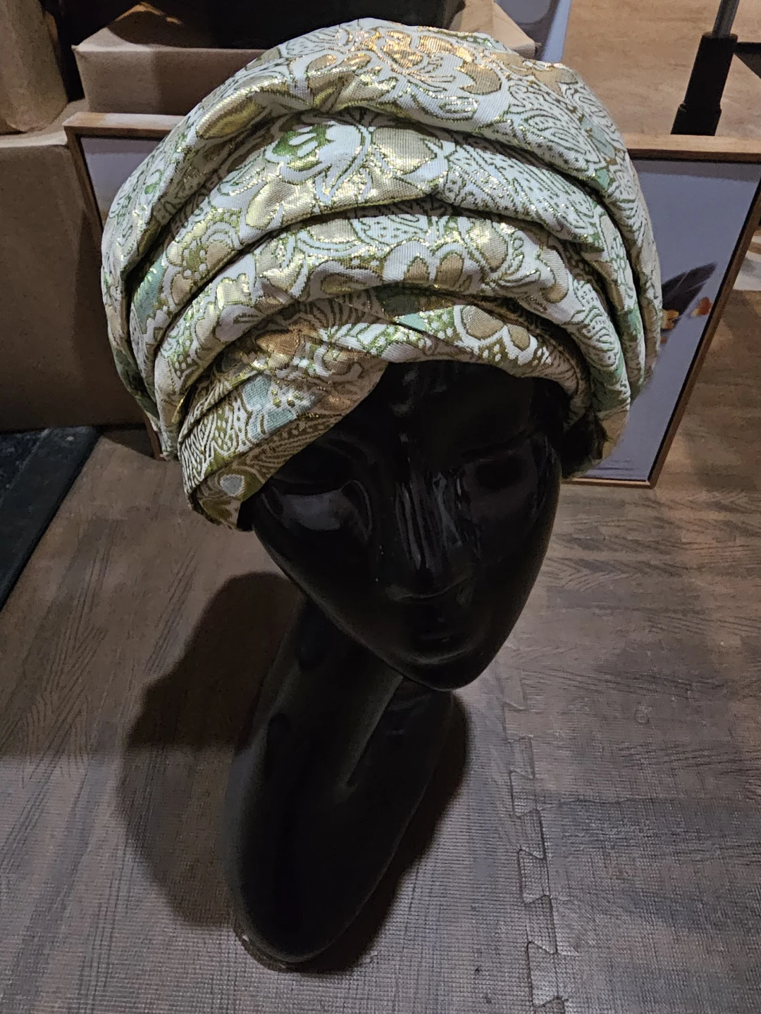 Vintage Brocade Turban