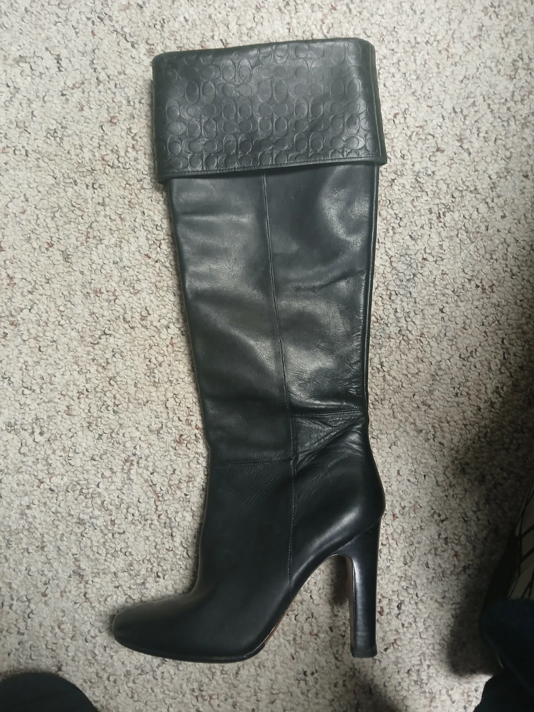 COACH HARPER LEATHER KNEE HIGH TALL BOOTS WOMENS SIZE 9 - photo 2