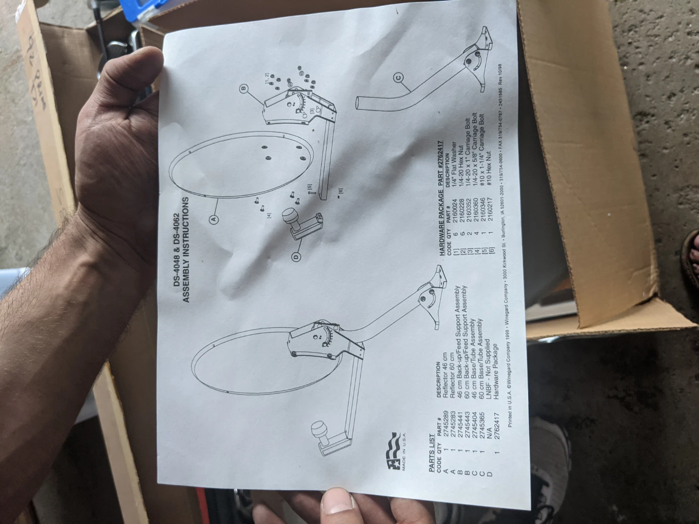 Winegard Satellite Dish Reflector Stand - photo 3