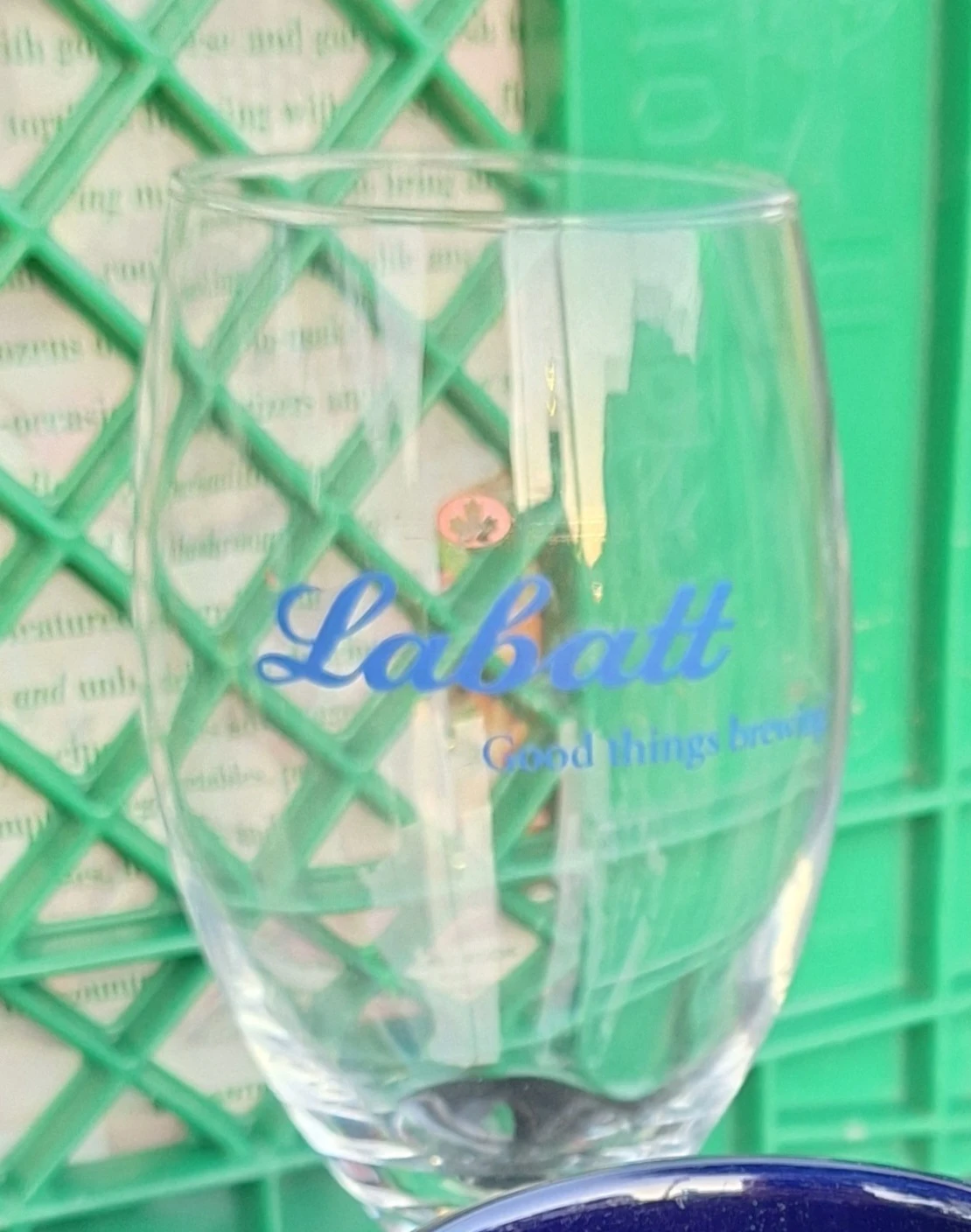 Labatt Stemmed Glass (Kit Cat Club rescue)