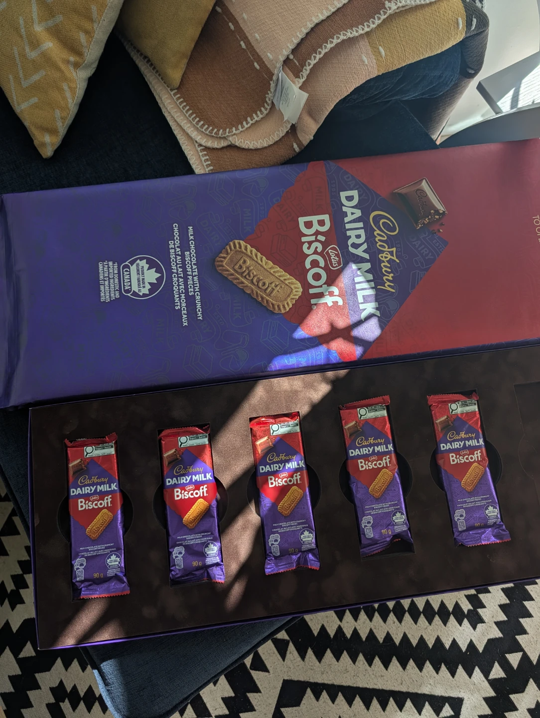 Cadbury Dairy Milk Biscoff Chocolate Bar Set