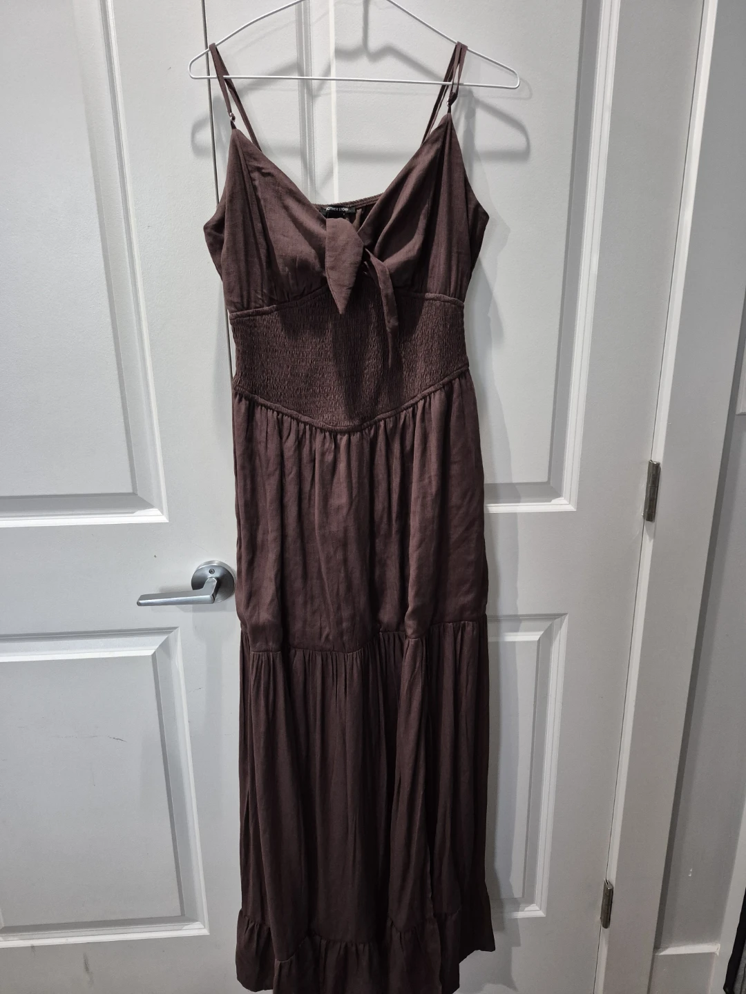 brown maxi dress