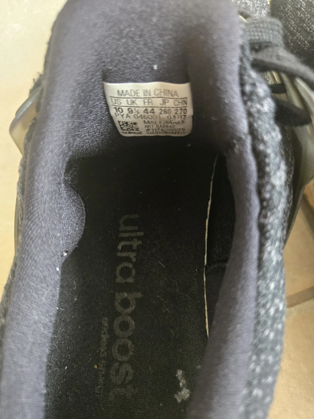 Adidas Ultraboost Running Shoes Black Size 10 - photo 2