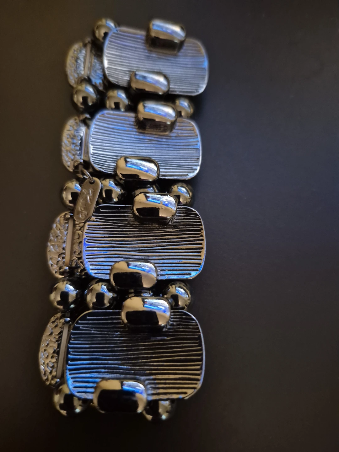 Silver Tone Chunky Link Bracelet