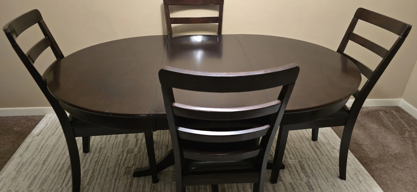 wood dining table