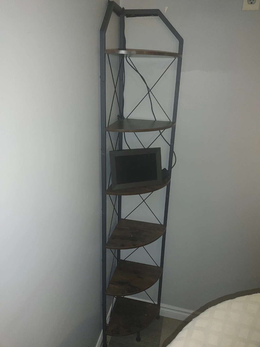 Industrial 5-Tier Corner Shelf