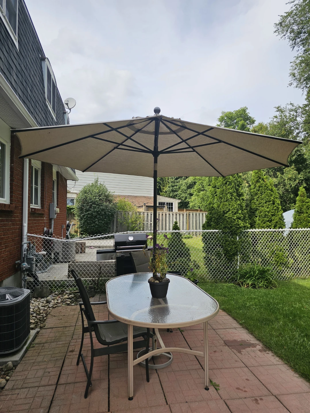 Patio Dining Set with Umbrella - photo 2