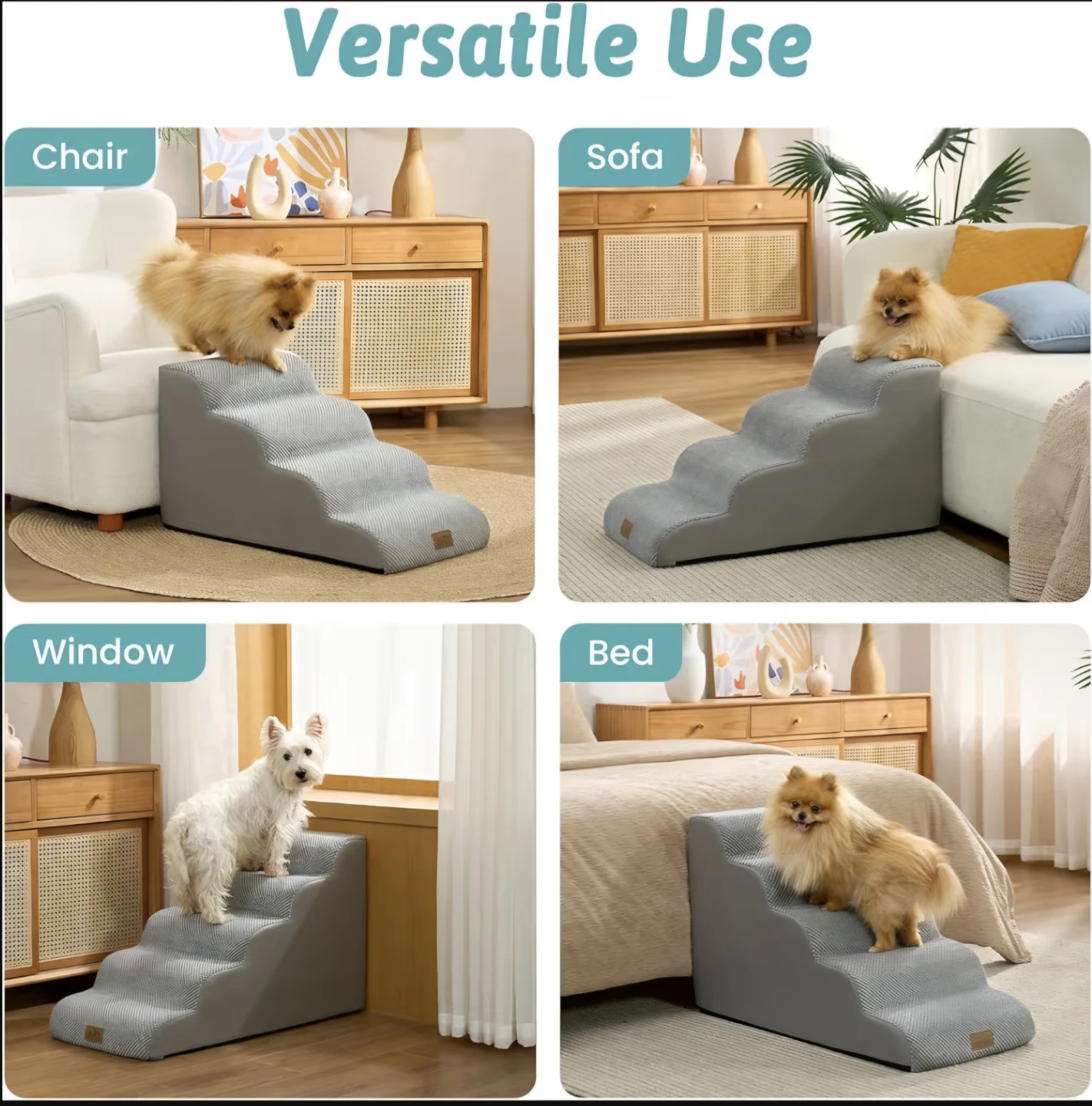 Cozy Kiss Detachable 4-Step Pet Stairs - photo 2