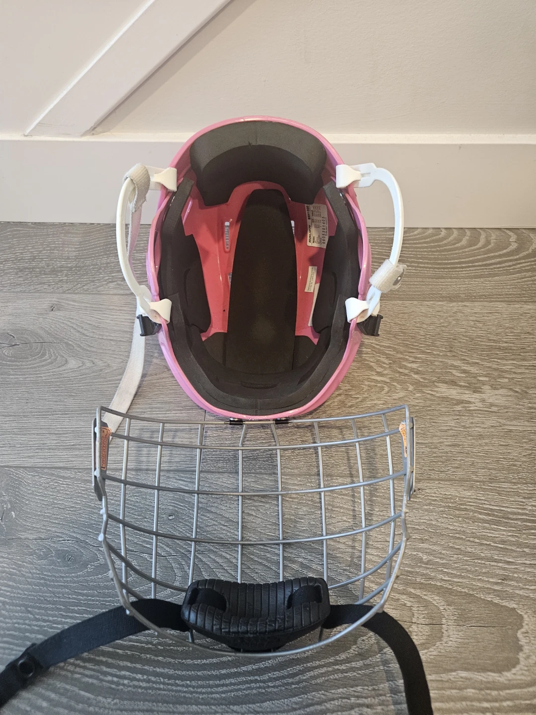 Bauer Pink Hockey Helmet with Cage - photo 2