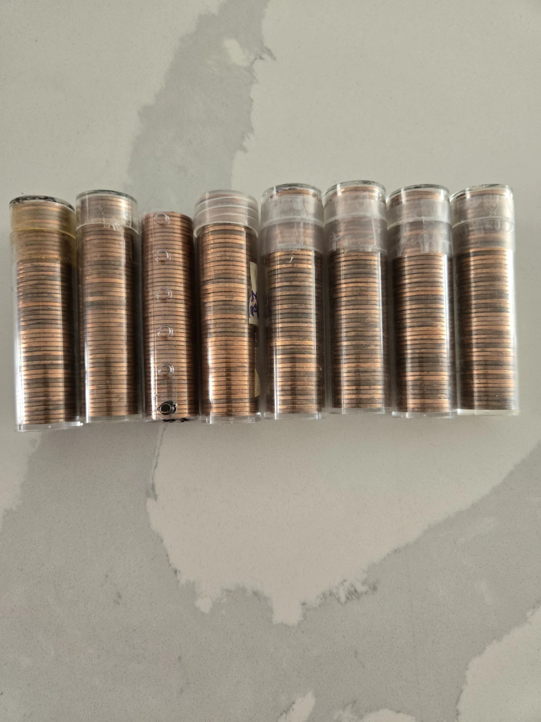 8 Rolls of Vintage Canadian Pennies - photo 2