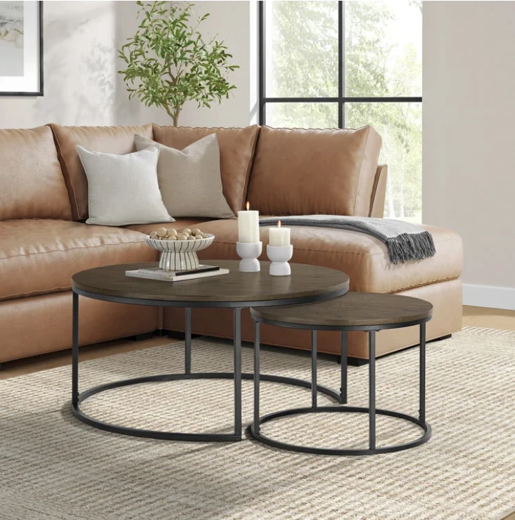 Bayside Furnishings 2-piece Nesting Table Set