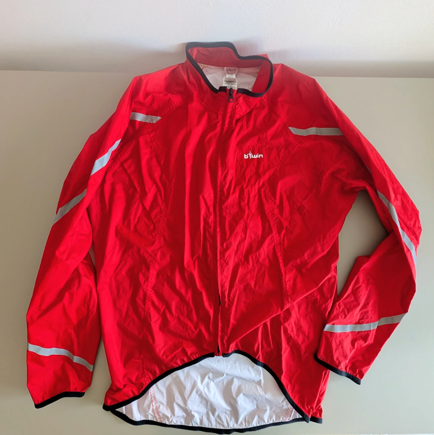 B'Twin Red Cycling Jacket
