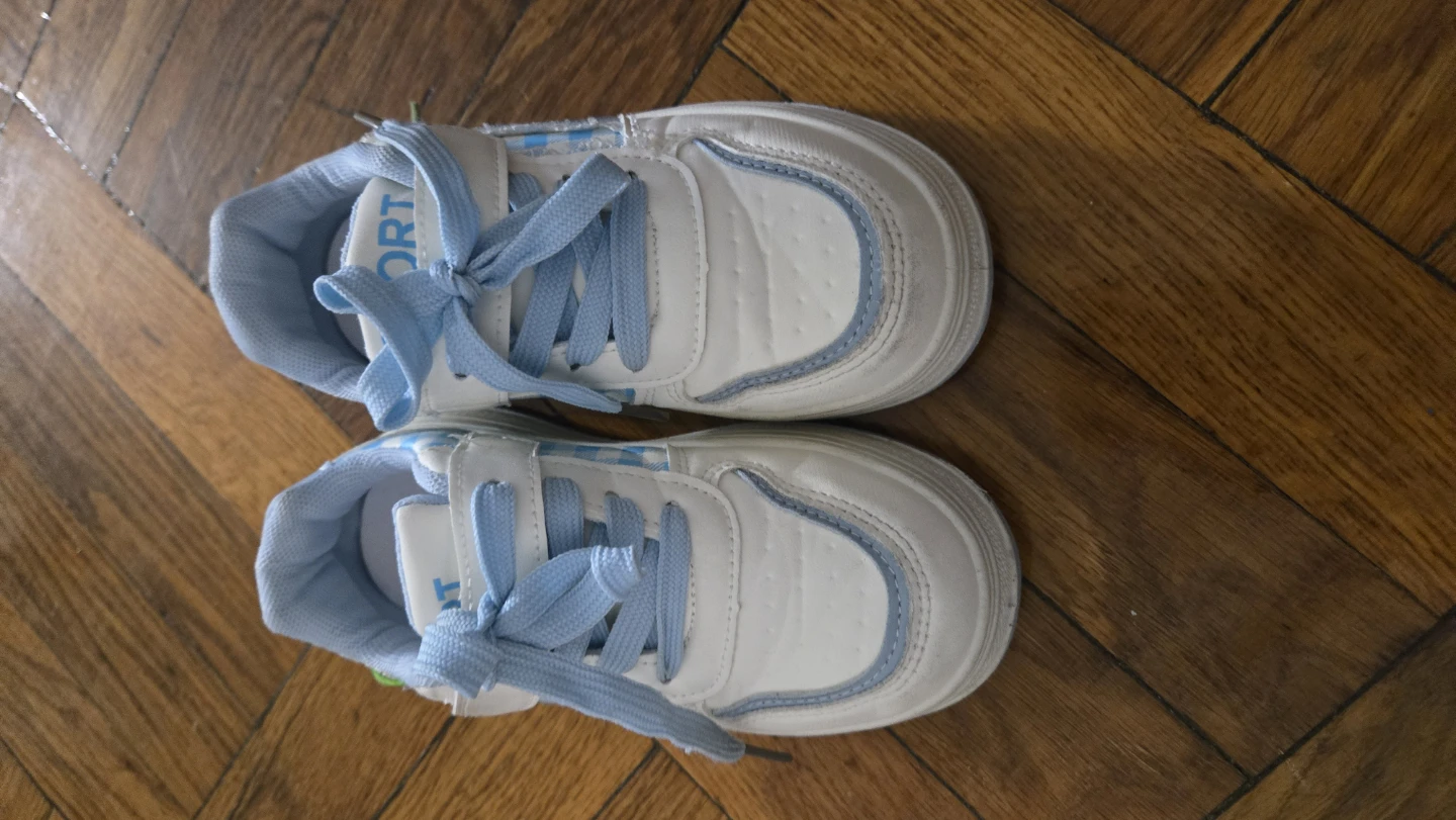Kids Sport Shoes White and Blue - photo 3
