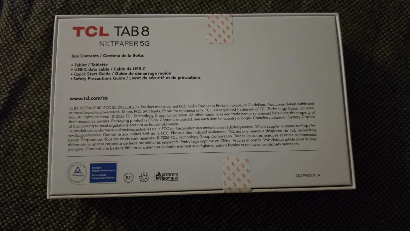 B4AND NEW!! TCL TAB 8 NXTPAPER 5G Tablet - Paper Grey - photo 2