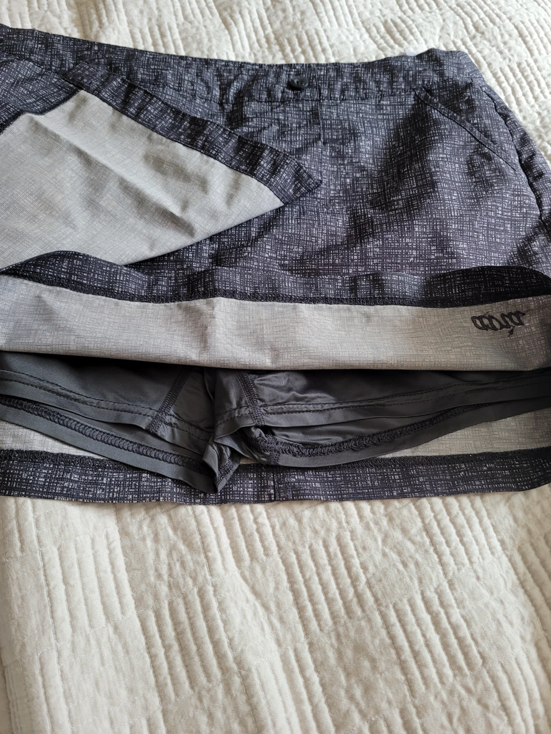A🏈via athletic skort, grey and black, size S/P - photo 5