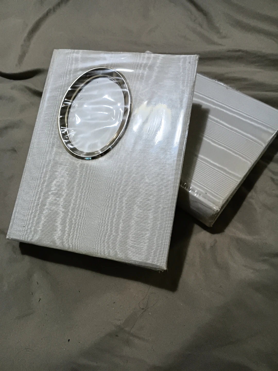 Set of Two White Photo Albums