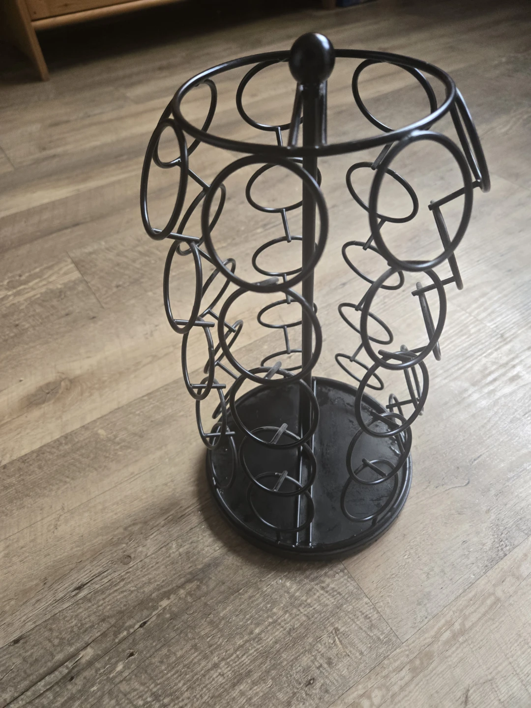 Black Rotating Spice Rack Stand