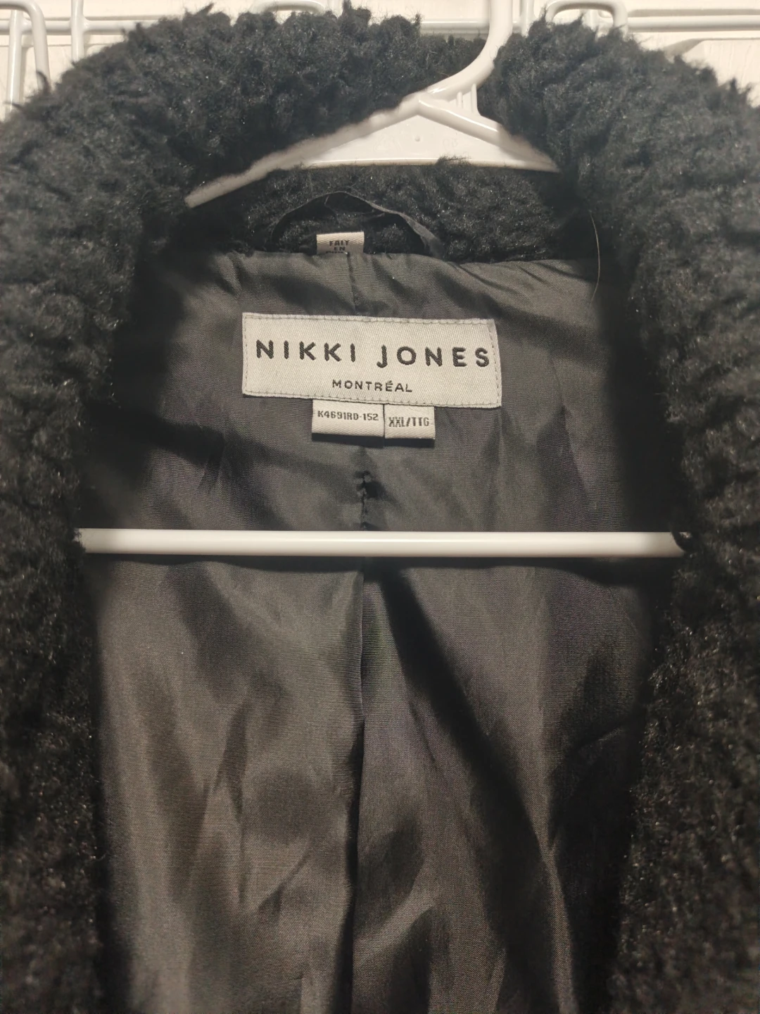 Nikki Jones Montreal Black Teddy Coat XXL - photo 5