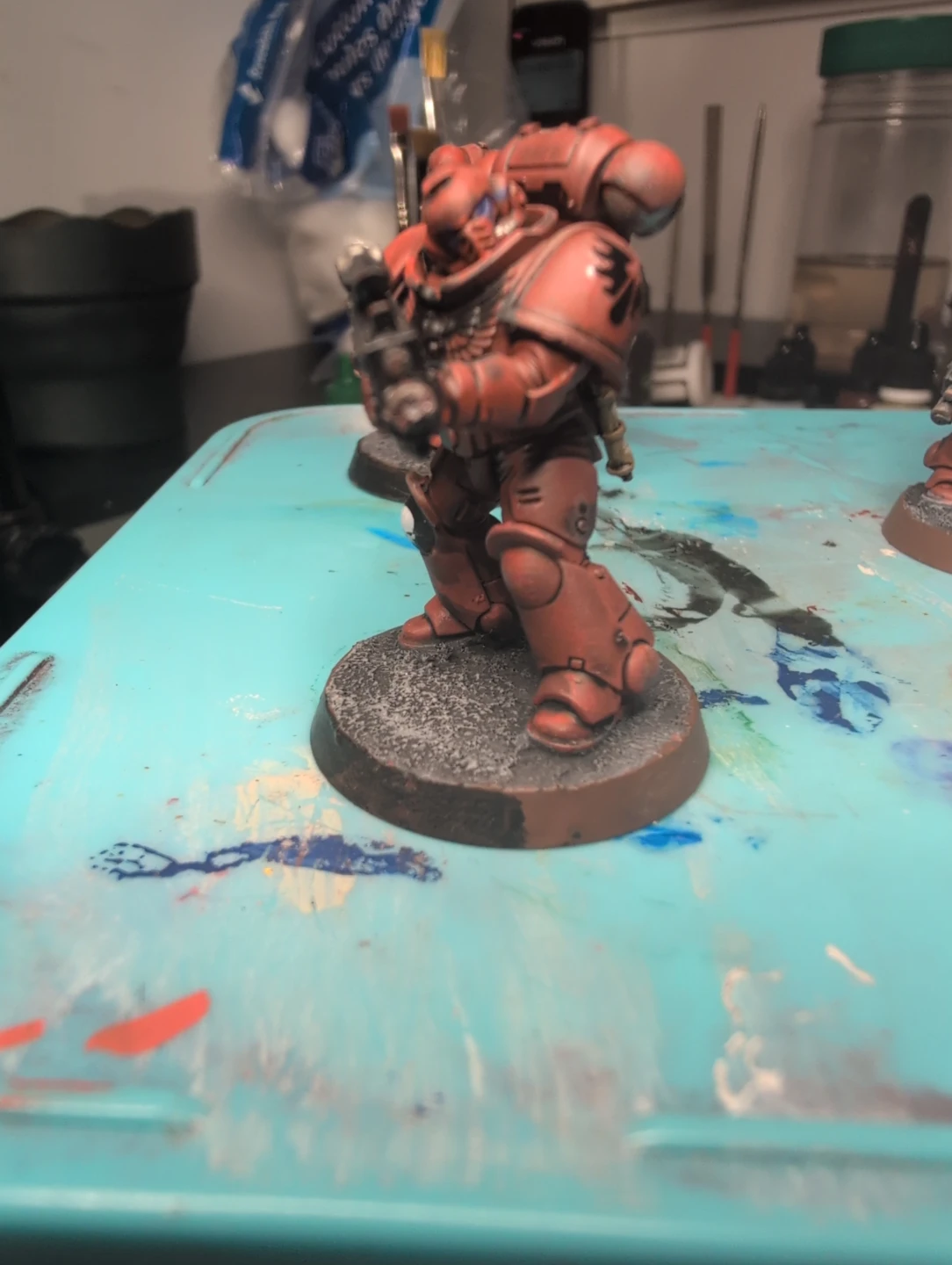 Warhammer 40k -  Blood Angels  Intercessors x5 - Magnet bases - photo 3